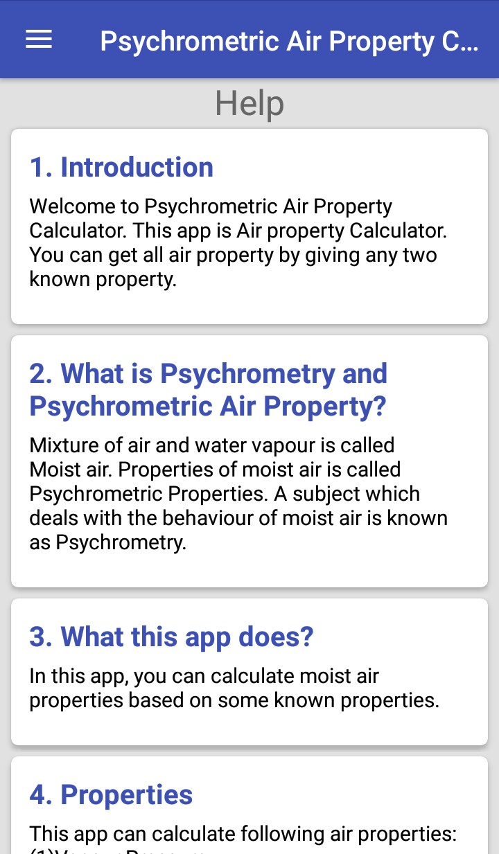 Psychrometric Calculator screenshot 3